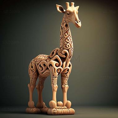 3D model The Medici Giraffe famous animal (STL)